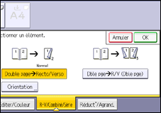 Illustration de l'écran du panneau de commande