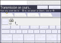 Illustration de l'écran du panneau de commande