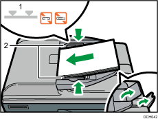 Illustration de l'ADF avec numérotation