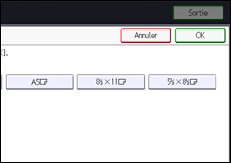 Illustration de l'écran du panneau de commande