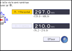Illustration de l'écran du panneau de commande