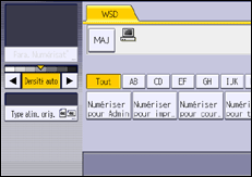 Illustration de l'écran du panneau de commande