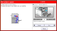 Illustration de l'écran du panneau de commande