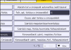 A kezelőpanel ismertetése