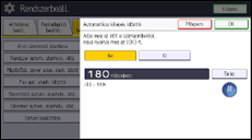 A kezelőpanel ismertetése