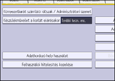 A kezelőpanel ismertetése