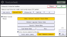 A kezelőpanel ismertetése
