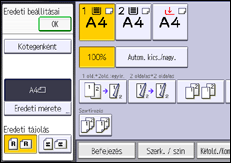 A kezelőpanel ismertetése