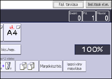 A kezelőpanel ismertetése