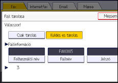 A kezelőpanel ismertetése