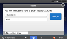 A kezelőpanel ismertetése