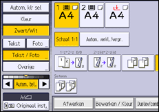 Afbeelding van bedieningspaneel