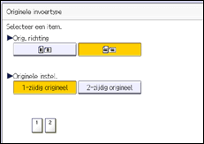 Afbeelding van bedieningspaneel