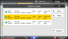 Afbeelding van bedieningspaneel