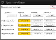 Afbeelding van bedieningspaneel