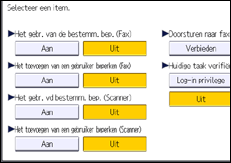 Afbeelding van bedieningspaneel