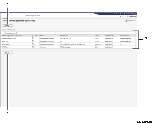 Schermafbeelding van internetbrowser (afbeelding met genummerde items)
