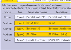 Afbeelding van bedieningspaneel