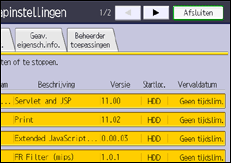 Afbeelding van bedieningspaneel