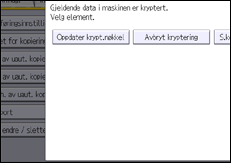 Illustrasjon av betjeningspanel