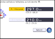 Illustrasjon av betjeningspanel