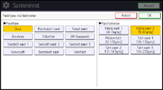 Illustrasjon av betjeningspanel