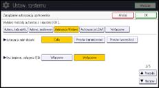 Ilustracja ekranu panela operacyjnego