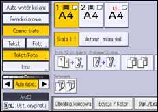 Ilustracja ekranu panela operacyjnego
