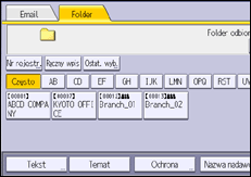 Ilustracja ekranu panela operacyjnego