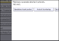 Bild av användarpanelens skärm