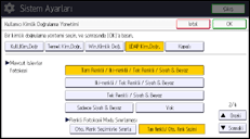 İşlem paneli ekran çizimi