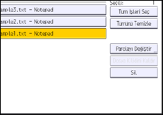 İşlem paneli ekran çizimi
