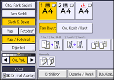 İşlem paneli ekran çizimi