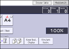 İşlem paneli ekran çizimi