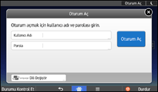 İşlem paneli ekran çizimi