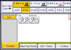 Operation panel screen illustration