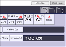 Operation panel screen illustration