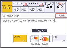 Operation panel screen illustration