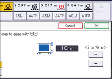Operation panel screen illustration