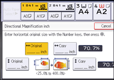 Operation panel screen illustration