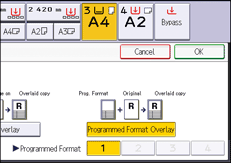 Operation panel screen illustration