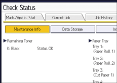 Operation panel screen illustration