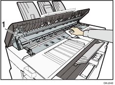 Inside the Scanner Cover illustration numbered callout illustration
