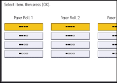 Operation panel screen illustration