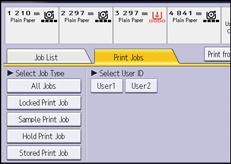 Operation panel screen illustration