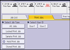 Operation panel screen illustration
