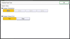 Operation panel screen illustration