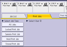 Operation panel screen illustration