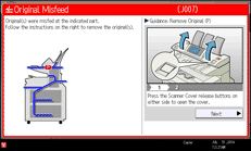Operation panel screen illustration