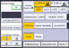 Abbildung Bedienfeld-Display